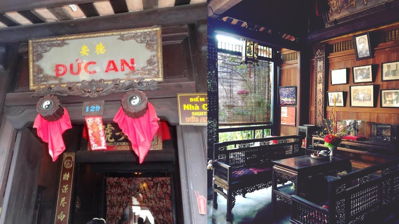 Nhà cổ Đức An được xây theo dạng nhà ống – kiểu kiến trúc phổ biến tại Hội An