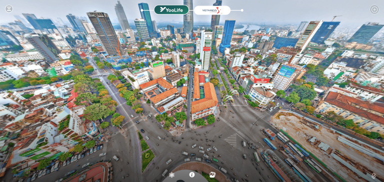 Trải nghiệm du lịch và hoạt động quanh vòng xoay Bến Thành trên không gian số