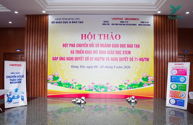 YOOTEK GIỚI THIỆU GIẢI PHÁP GIÁO DỤC SỐ TẠI HỘI THẢO CHUYỂN ĐỔI SỐ VÀ GIÁO DỤC STEM HƯNG YÊN