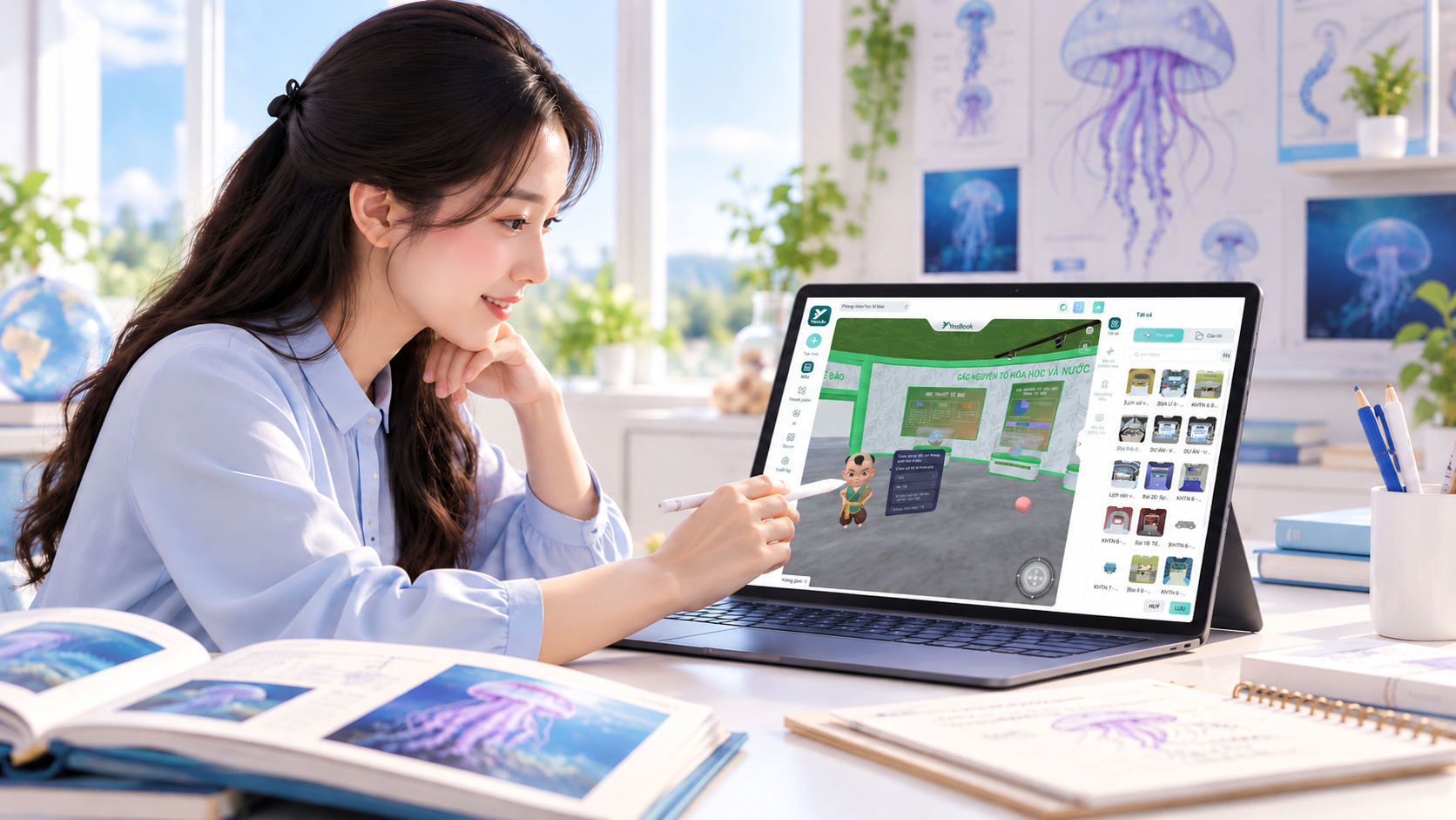 Giáo viên thiết kế bài giảng tương tác 3D/XR với YooLab