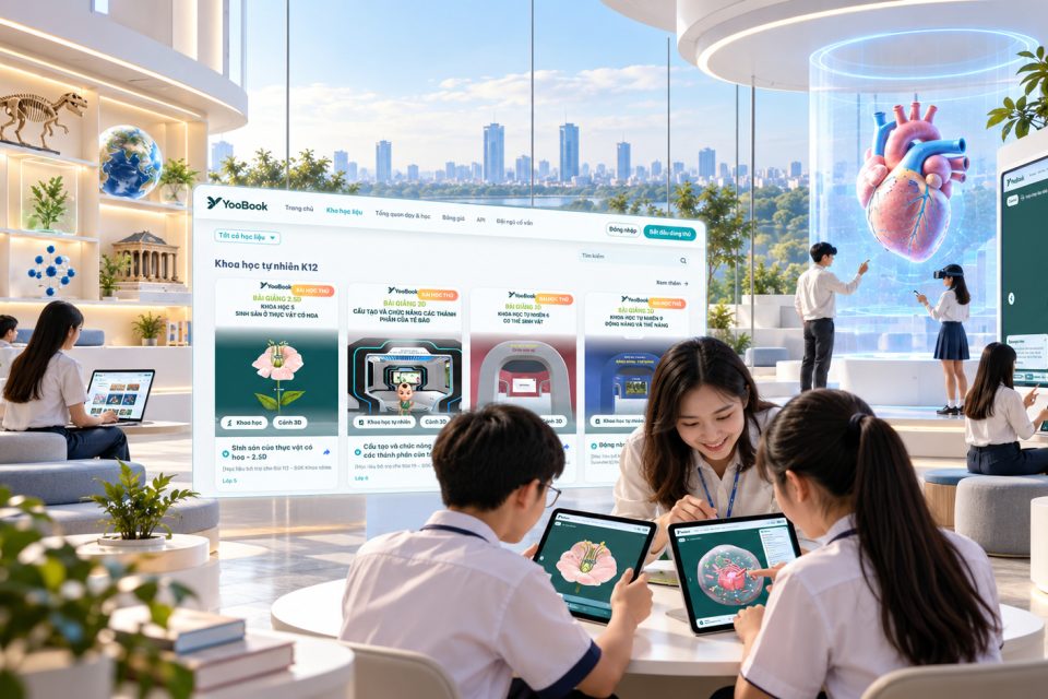 Hệ sinh thái giáo dục số YooTek Eduverse kết nối học liệu 3D/XR và trải nghiệm học tập