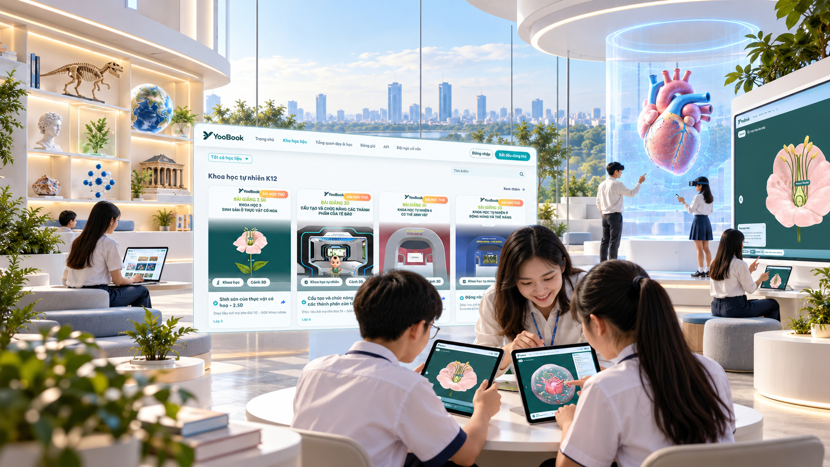 Hệ sinh thái giáo dục số YooTek Eduverse kết nối học liệu 3D/XR và trải nghiệm học tập