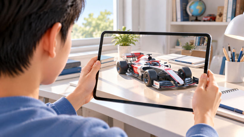 Học sinh khám phá mô hình 3D bằng công nghệ AR