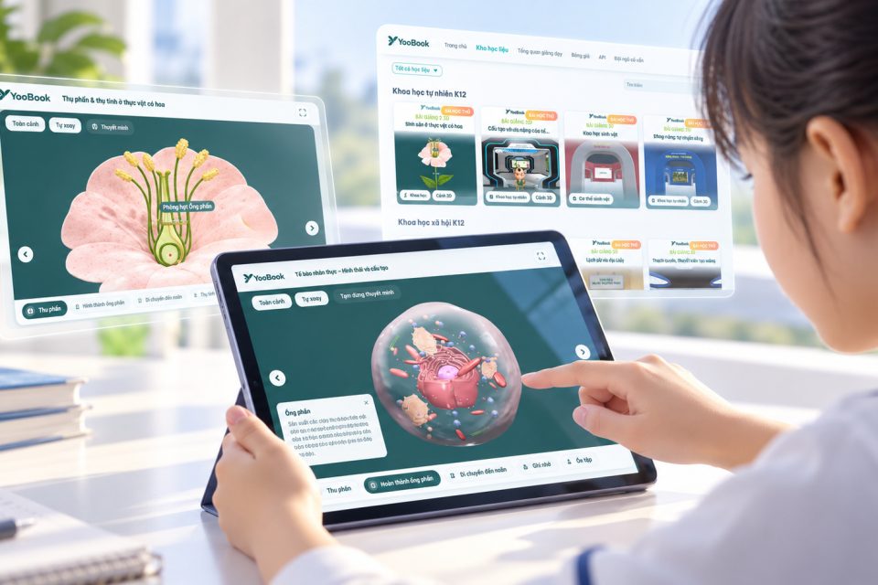 YooBook – Nền tảng học liệu số 3D/XR hỗ trợ trải nghiệm học tập trực quan