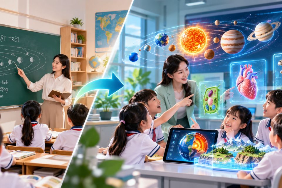 Đổi mới giáo dục với học liệu 3D/XR