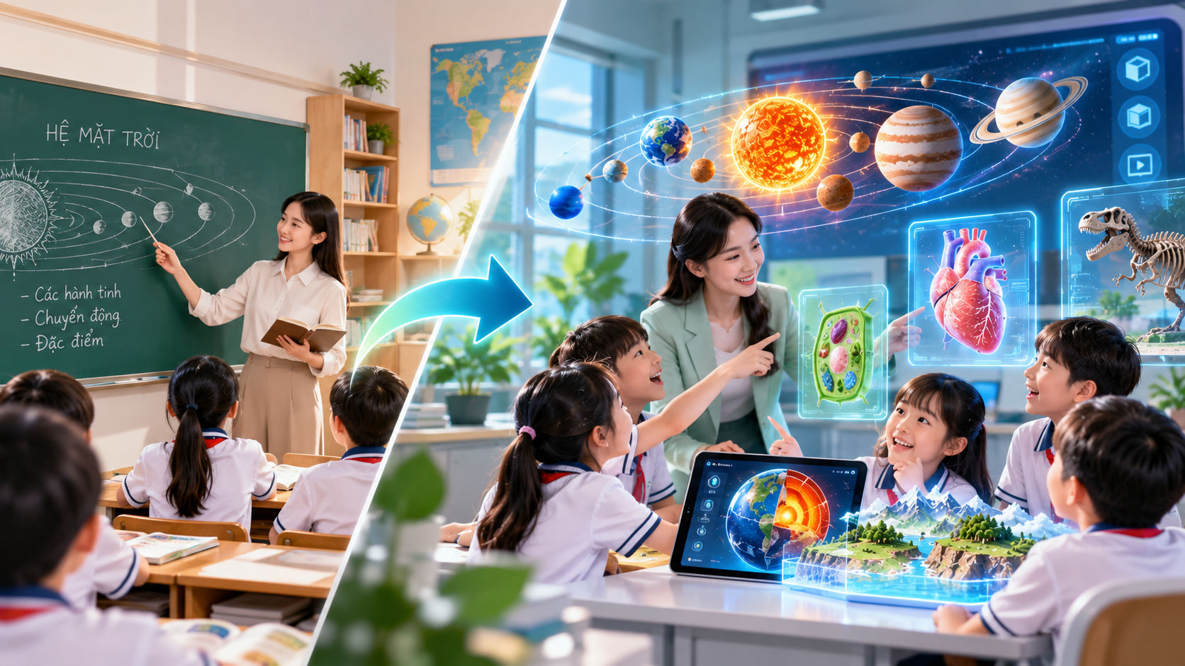 Đổi mới giáo dục với học liệu 3D/XR
