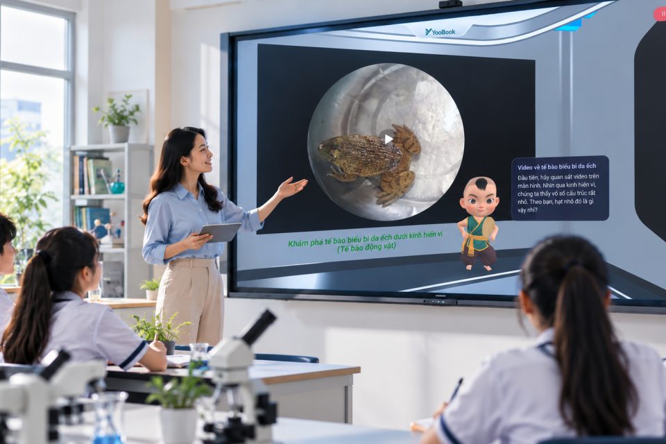 Giáo viên thiết kế bài giảng điện tử tương tác 3DXR với YooLab