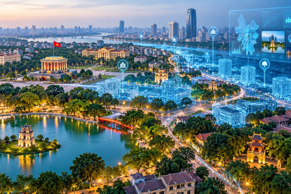 Hà Nội 3D trong dự án Hanoi Digital Twin