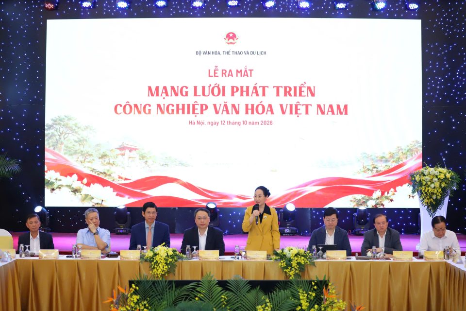 Đại biểu dự lễ ra mắt Mạng lưới Phát triển Công nghiệp văn hóa Việt Nam tại Hà Nội