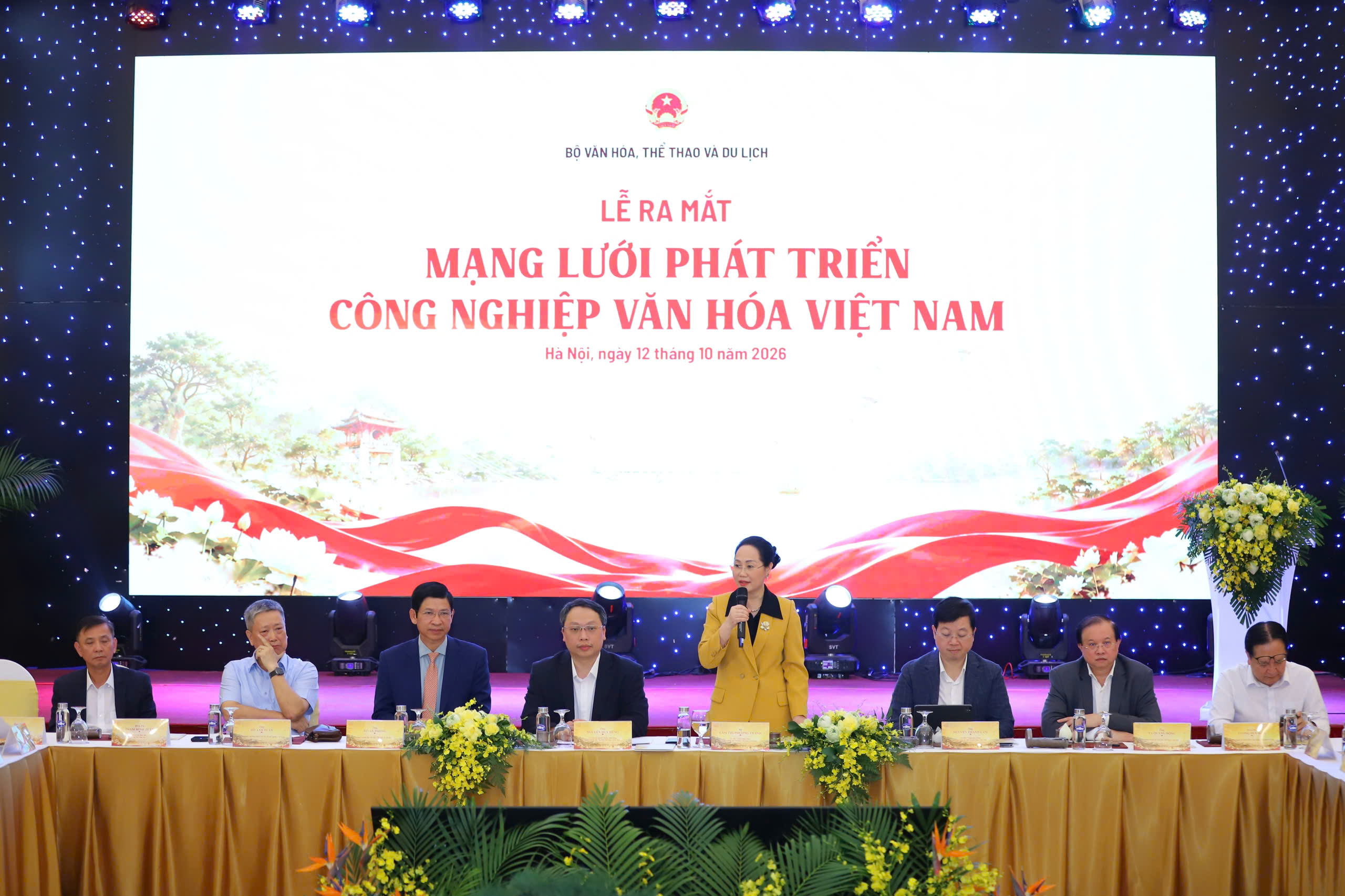 Đại biểu dự lễ ra mắt Mạng lưới Phát triển Công nghiệp văn hóa Việt Nam tại Hà Nội