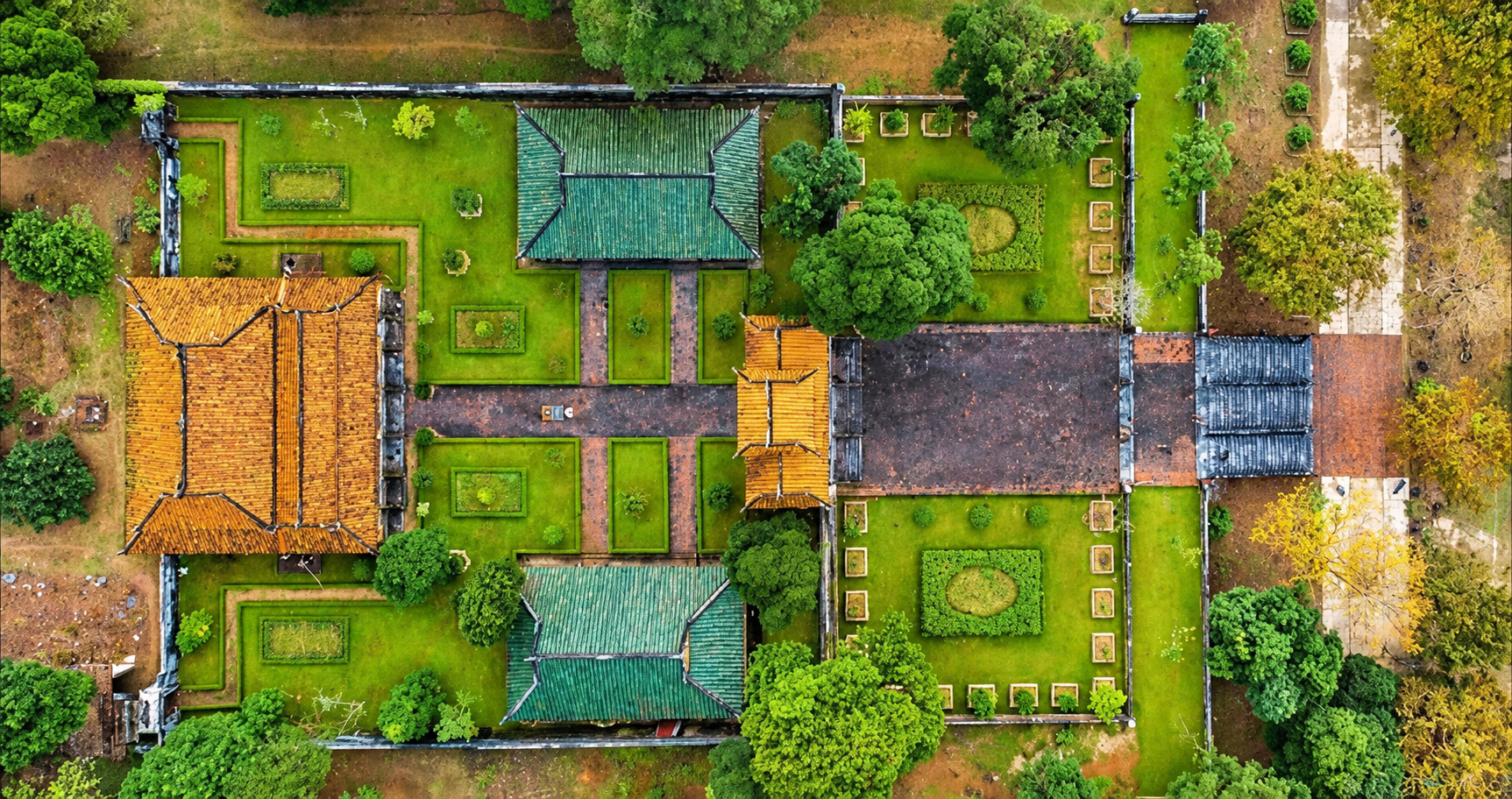 Sơ đồ không gian Lăng Gia Long - Top View