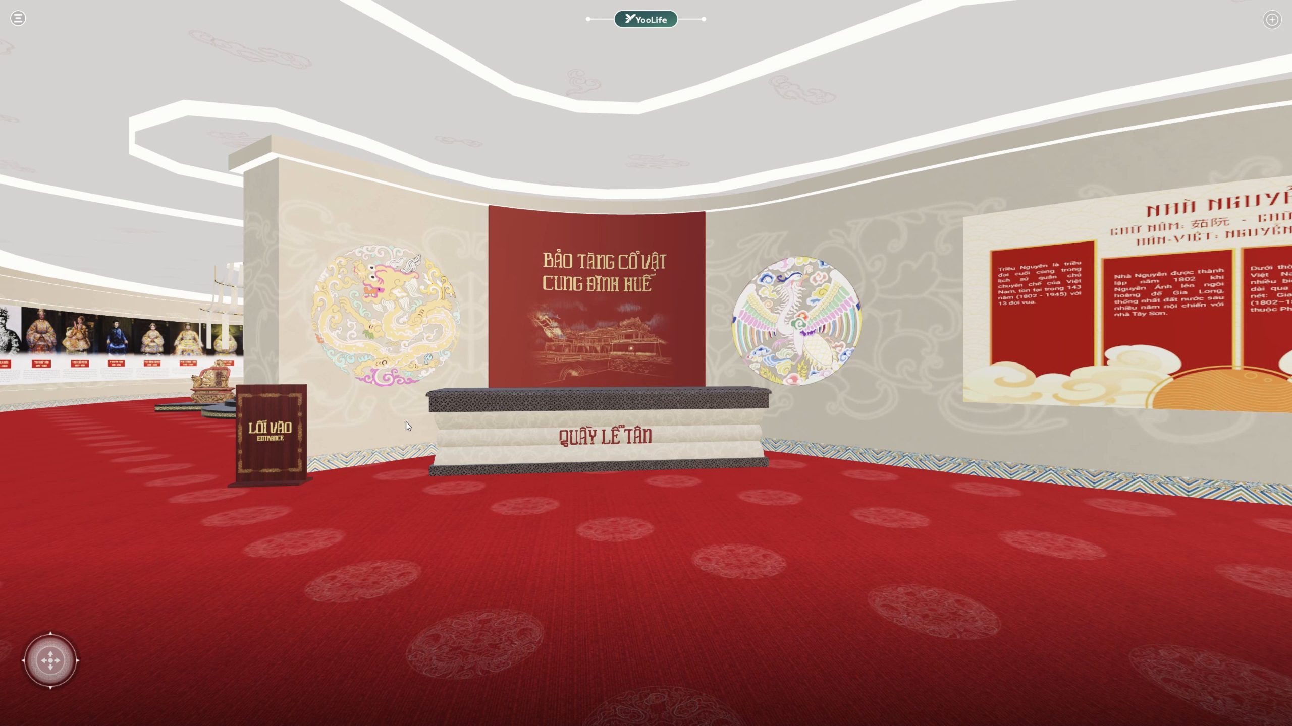 Không gian triển lãm trong Culture Metaverse