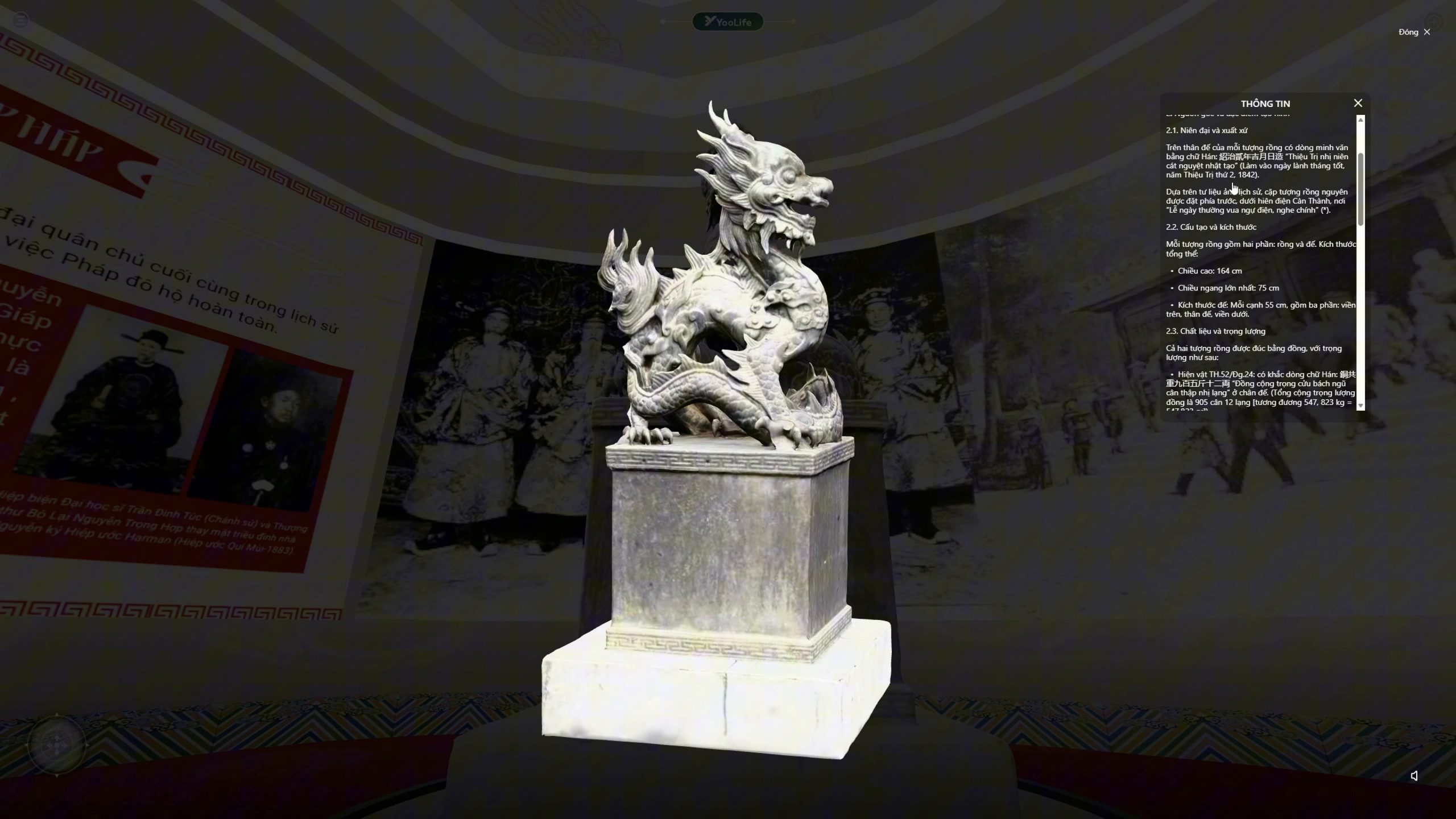 Hiện vật trưng bày trong không gian Culture Metaverse
